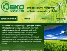 Tablet Screenshot of ekosystem.cc